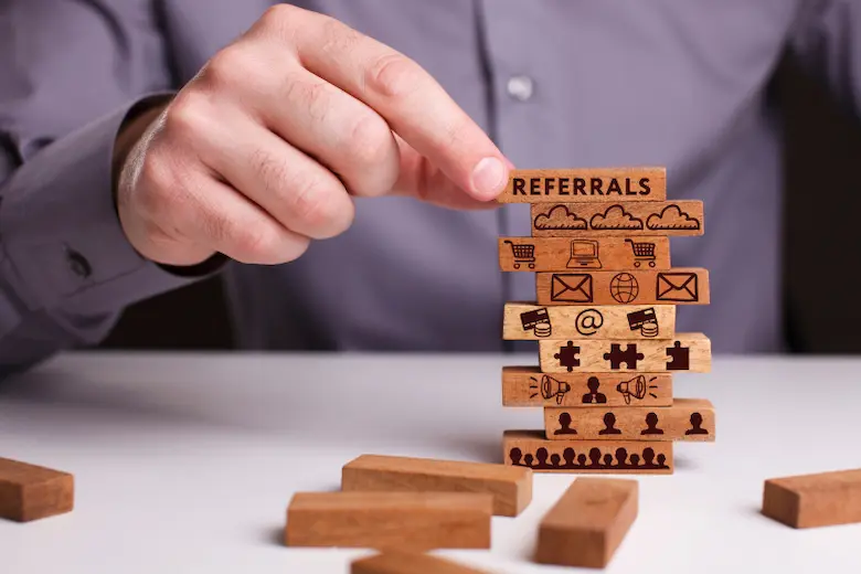 Boost website referrals with strategic content, social sharing options, and referral programs