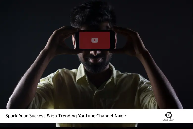 Youtube icon in mobile a men holding in his face with a smile and showing trending topics for youtube channel