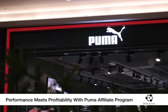 A puma sign hanging from the side of a building