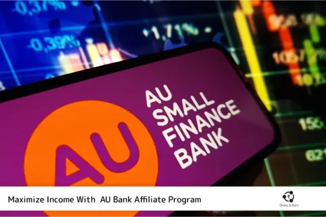 A Closing sign of phone and its diplaying au bank finance logo