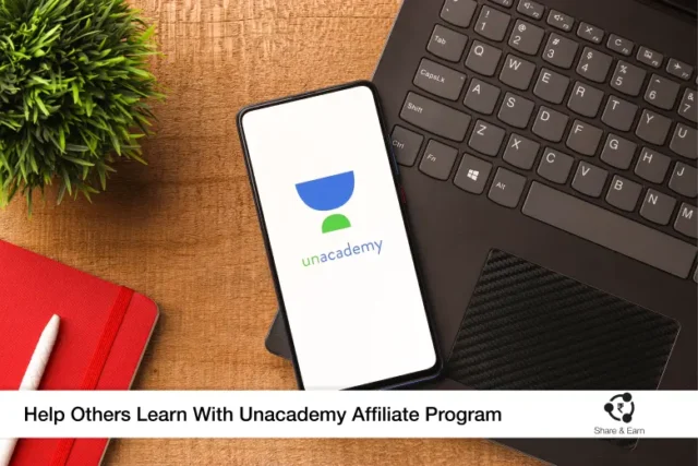 A phone its display unacademy affiliate marketing app