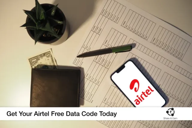 phone with airtel logo and cash wallet