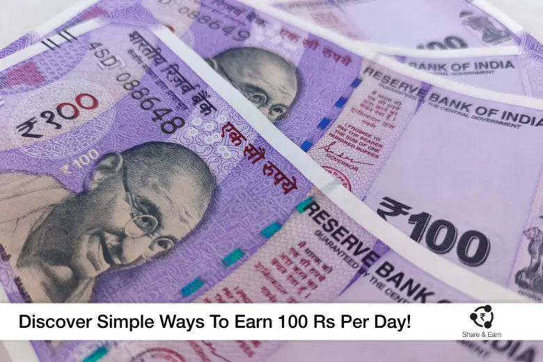 100 rupee notes with earning tips